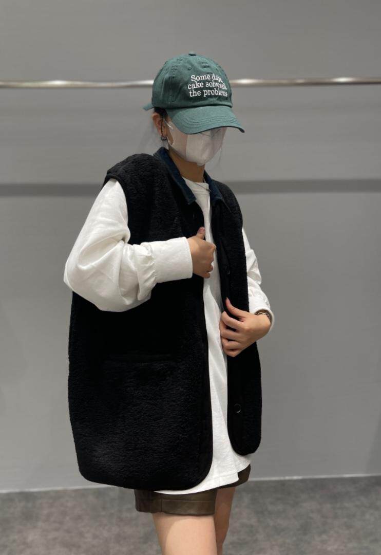 秋冬新款皮毛一体拼接马甲，女装马甲，JIAN.Z 简.站