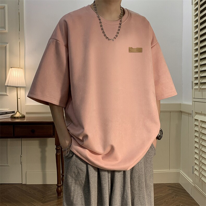 麂皮绒短袖t恤男大码半袖男JD82293-P25,男装T恤,电商A040