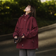 春季新款现货中性风户外夹克男连帽冲锋衣外套A157B-JK172-P85，男装夹克，电商A157B