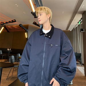 特P65控108 100聚酯纤维新款纯色潮流港风外套飞行服夹克男XJ2420图片