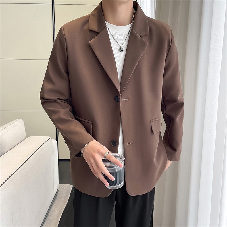 秋季休闲小西服男装外套西服男XF001-P75控128黑色尺码到4XL,男装西服,星座210-1