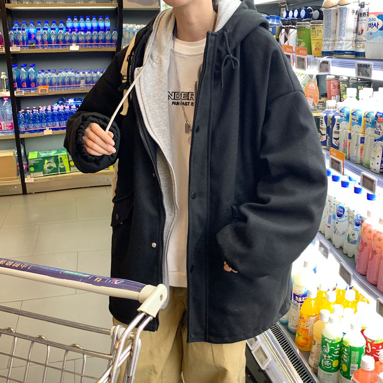 MY212-P140呢料燕尾服中长款加棉加厚假两件棉衣外套控165，男装棉衣，星座1408-1