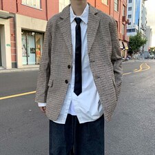 男士格子西装外套K665P63，男装西服，星座1116-2