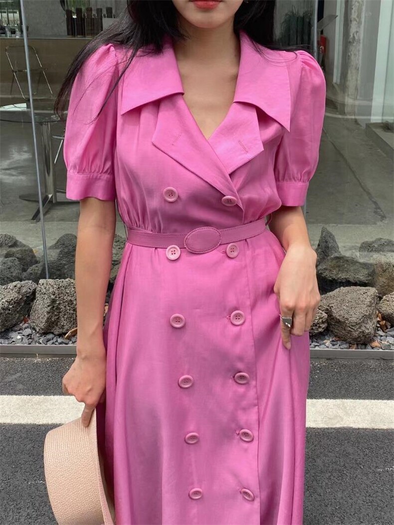 彩色心情～法式简约风连衣裙，女装连衣裙，GN