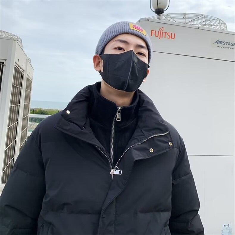 冬季新款男士假两件棉衣外套宽松休闲立领加厚设计感棉服棉袄潮流,男装棉衣,星座601-2
