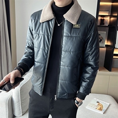 直播新款棉衣男羊羔绒皮棉衣店主风男装棉服皮衣PY989-P85，男装棉衣，星座1207-1