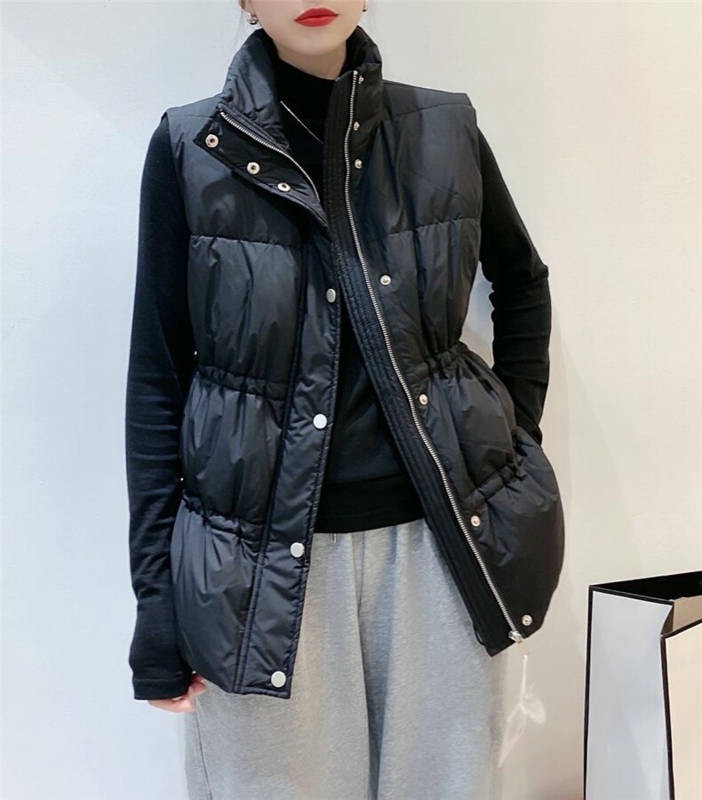 现货欧货羽绒马甲，女装马甲，悠奈尔