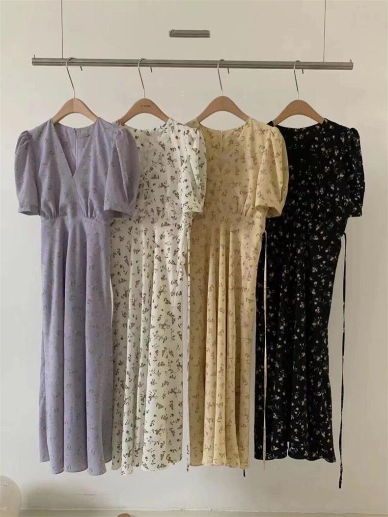 夏季新款碎花连衣裙，女装连衣裙，SYH