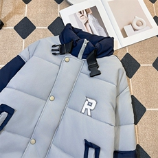 2025冬季ins潮牌宽松立领拼色棉服男女日系复古情侣时尚TT522P85，男装棉衣，星座1013-5