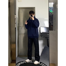 自家图，cleanfit漆点牛仔裤男秋冬显瘦显腿长裤子KZA36-P55，男装牛仔裤，星座1007（原301D）