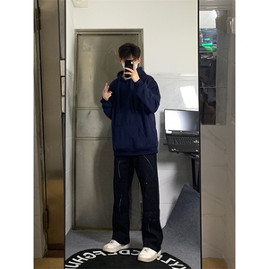 自家图，cleanfit漆点牛仔裤男秋冬显瘦显腿长裤子KZA36-P55图片