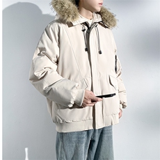 座山雕毛领派克棉服男冬季工装棉衣情侣外套M060-P110迷彩P115，男装棉衣，星座308B-2