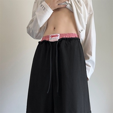 GENIOLAMODE美式腰头拼接工装裤子男士秋季新款宽松直筒休闲百搭，男装工装外套，电商B315