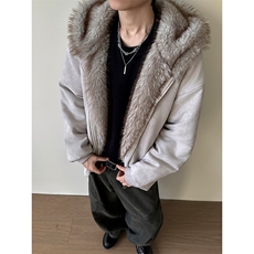 座山雕棉衣猫耳麂皮毛领加厚保暖连帽棉服男5D4092-TP100178，男装棉衣，电商A102