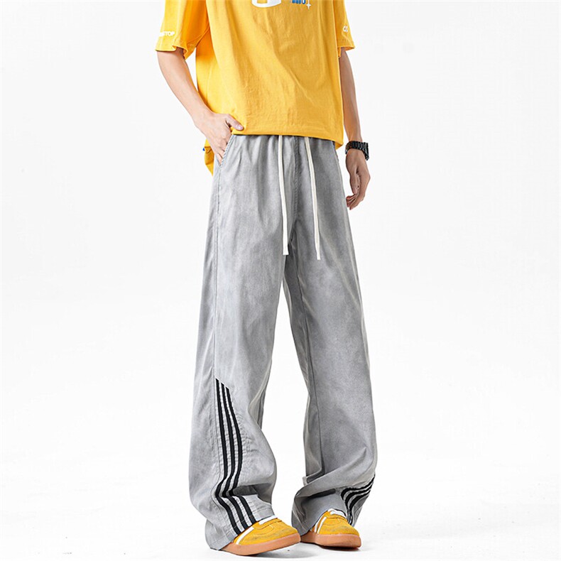 休闲裤男夏季新款港风宽松扎染工装阔腿裤CK8203-P48,男装休闲裤,星座214-3
