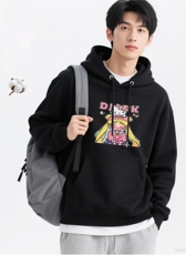 2025年秋季通勤套头长袖时尚百搭通勤简约休闲，女装卫衣/绒衫，花可