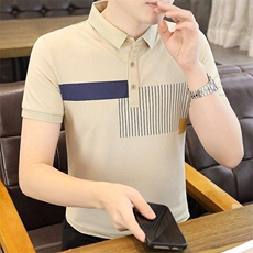 25031-特P35夏季休闲时尚T恤男短袖打底衫商务休闲修身短袖POLO衫，男装T恤，电商D310B-1