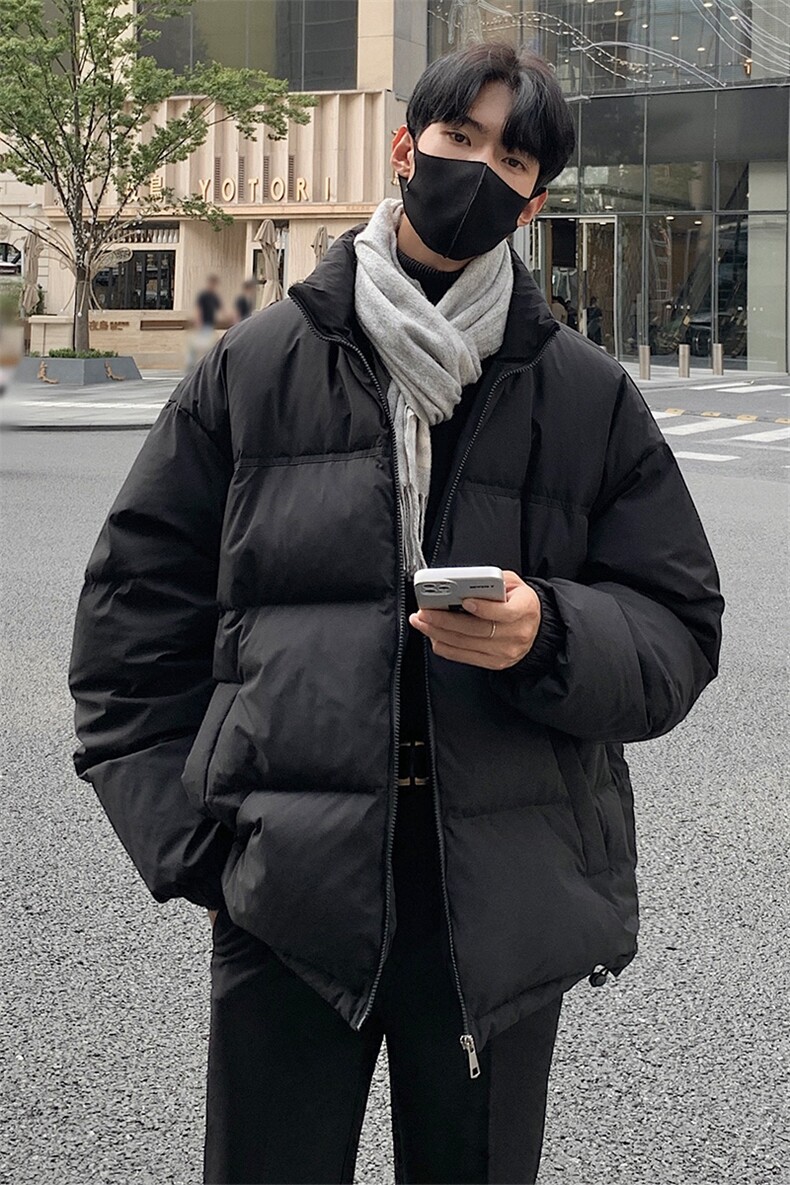鸭绒90%羽绒服HD1320-TP160控248冬季短款港风纯色羽绒服男,男装羽绒服,电商A102