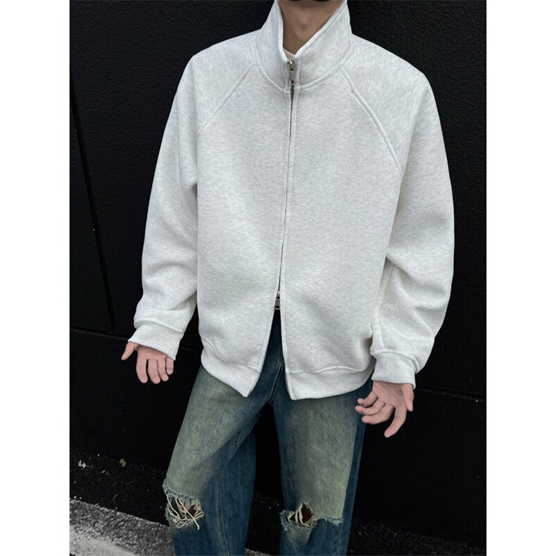 高品质420g立领开衫卫衣卫衣男CP105-特p60-98，男装卫衣，电商B371