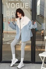 冬装颗粒绒外套，其它，伊然