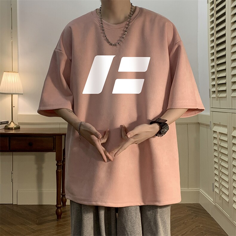 麂皮绒短袖t恤男大码半袖男JD82435-P25,男装T恤,电商A040