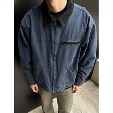 美式复古底特律夹克帆布做旧工装外套男潮流秋上衣310A-4-P11-P82，男装夹克，星座310A-4