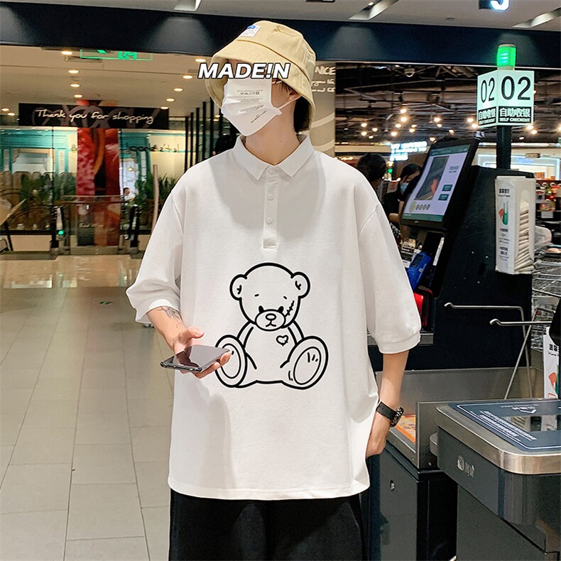 PL57174-P35翻领短袖polo衫男大码胖子半袖t恤男有领保罗衫模特,男装Polo衫,电商A040