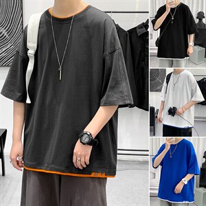 ！2026夏新款男纯棉宽松短袖T恤百搭印花体恤打底衫T3913-P26,男装T恤,星座1206-1（原A206-1）