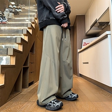 美式三防冲锋裤子男秋冬季2024新款加绒加厚大码宽松直筒休闲长裤，男装休闲裤，电商A022