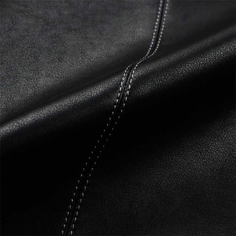 皮衣男秋商务休闲西服外套男士中年皮夹克外套韩版MY1819-P150，男装皮衣，电商B212（原钱塘6029）