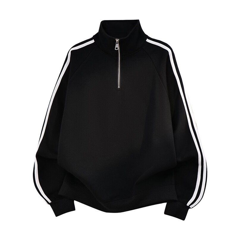 春季重磅400克足全棉POLO领拉链圆领卫衣外套RH143-P45，男装Polo衫，星座610B-1