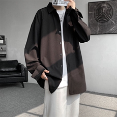 衬衫男2025春季新款港风宽松纯色长袖衬衣CY008-P30，男装衬衫，星座214-3