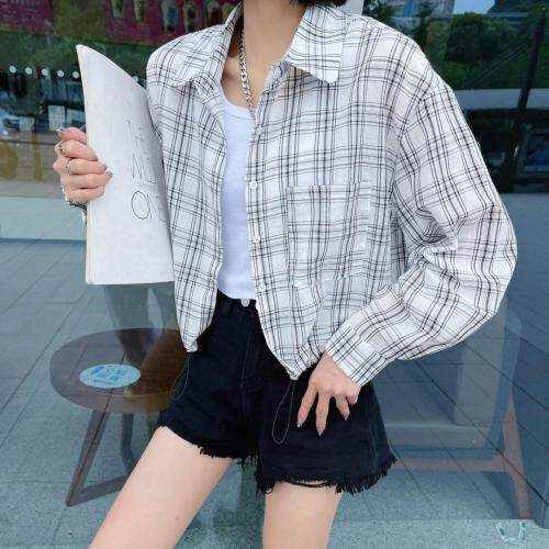 秋格子衬衣两件套，其它，沐·沐