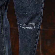 男装秋冬牛仔裤男宽松休闲长裤男士潮牌裤子束脚裤哈伦裤K396-P40，男装牛仔裤，星座610（原A335）