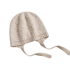 时尚保暖羊绒蝴蝶结小辫帽秋冬必备优雅女士配饰，帽子，蒙娇羊绒