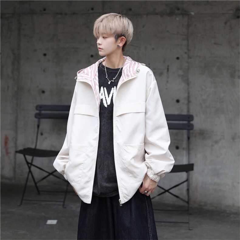 外套男春秋季ins港风潮牌两面穿衣服韩版潮流百搭夹克JK3204-p65,男装夹克,星座1008