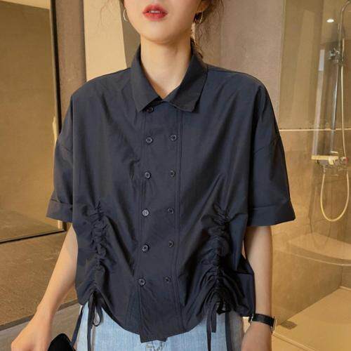 6977抽绳衬衣，女装，续加 XJ