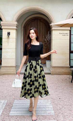 夏季新款连衣裙，女装连衣裙，依伊贝尔 红彬缘