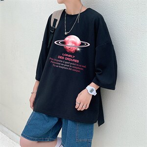 Q11184-P30 春夏季七分袖t恤男大码五分袖男短袖中袖图片