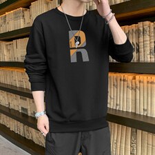 跑量卫衣男22秋季打底上衣潮流韩版宽松T恤时尚百搭长袖W090，男装卫衣，星座815-2