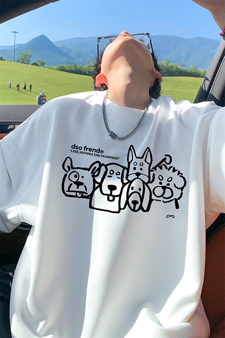 量大优供视频重磅麂皮绒短袖T恤男JPDX232-特P19,男装T恤,电商B367