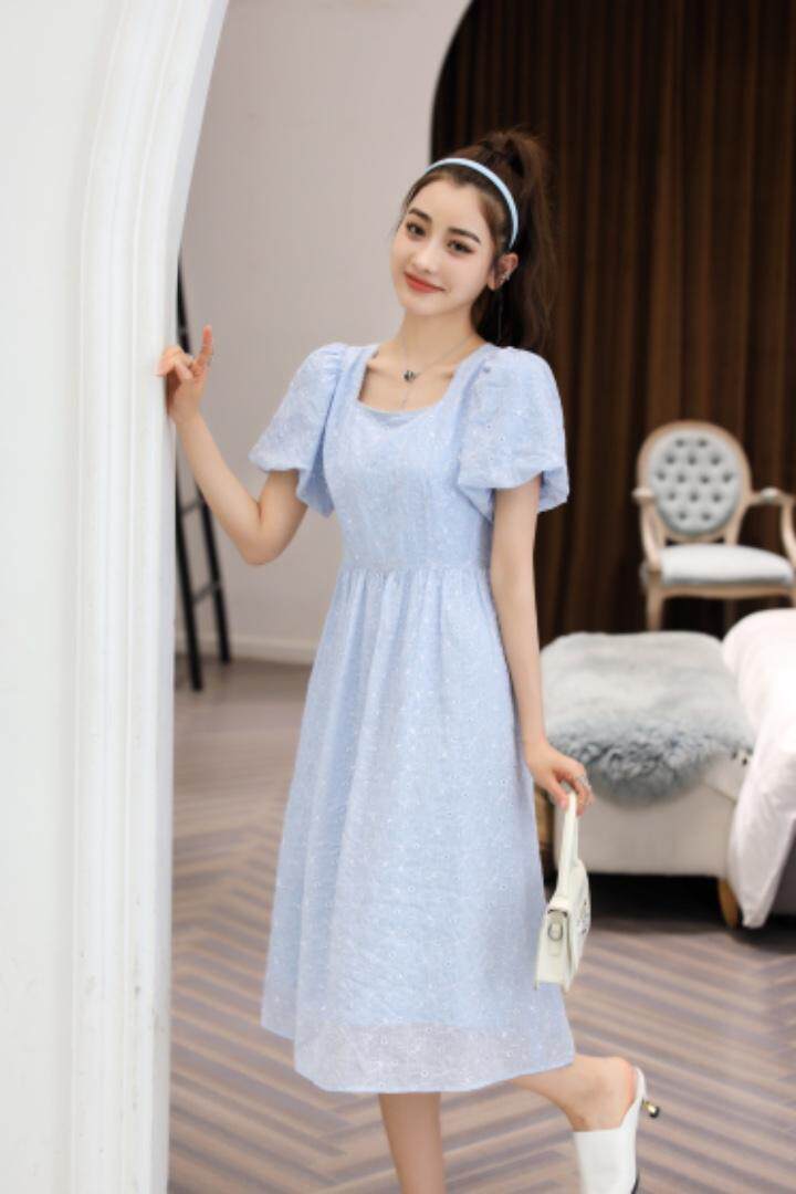 现货重工刺绣连衣裙，女装连衣裙，雅诗