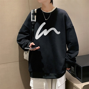 S6280-P28 秋季圆领卫衣男大码韩版宽松长袖外套图片