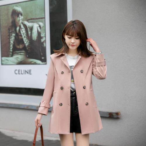 短款风衣外套，女装风衣，艾美欧歌