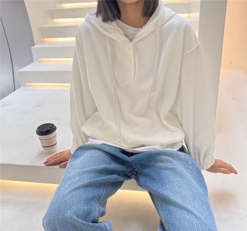 带帽卫衣，女装卫衣/绒衫，一颗柠檬