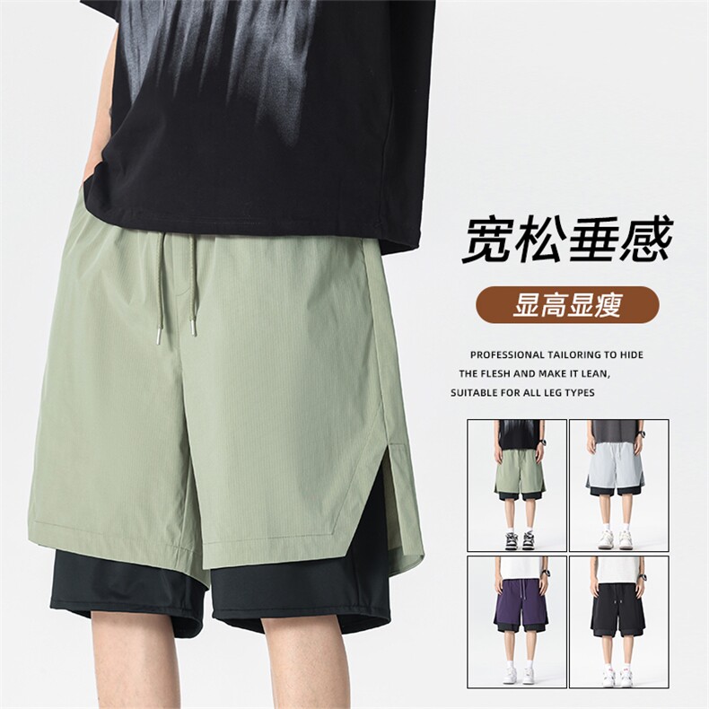 现货 夏季工装短裤男ins潮牌休闲百搭潮流痞帅五分裤D02517-P43图片