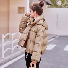 短款连帽羽绒服女2023冬季新款女装白鸭绒外套！现货达标90可退现，女装羽绒服，慧尚依恋