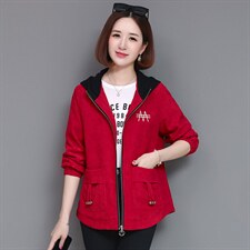 小香风灯芯绒外套女2024年秋季新款宽松50妈妈30岁40减龄短款风衣，女装短外套，姿萝菲