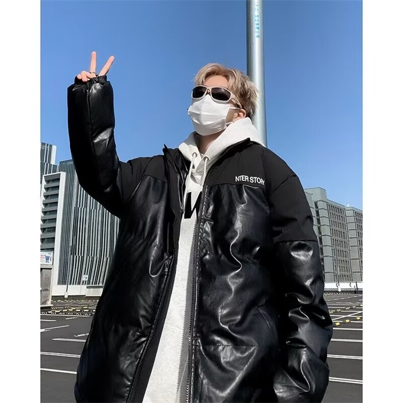 棉袄外套棉服男款冬季立领加厚2024年新款潮流宽松学生男装面包服图片