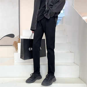 秋冬厚牛仔裤男2025年新款修身小脚男裤水洗弹力裤子9020图片
